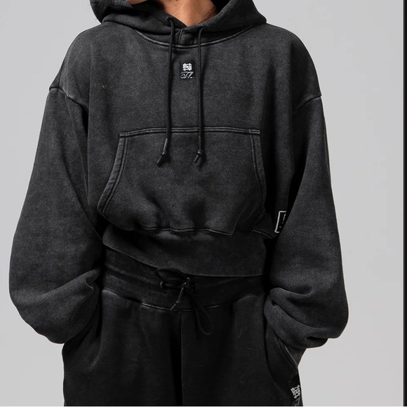 Flag Nor Fail oversize cropped Women's hoodie NWT - Picture 5 of 5